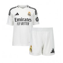 Real Madrid Kylian Mbappe #9 Hjemmedraktsett Barn 2024-25 Kortermet (+ Korte bukser)